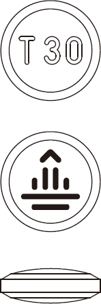 ジオトリフ錠30mg外形