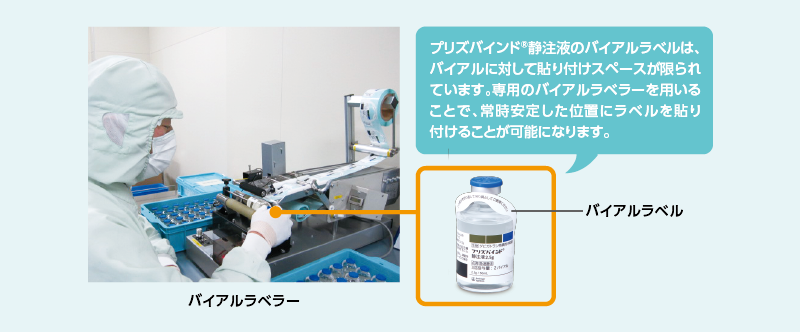 STEP3 バイアルラベルの貼り付け