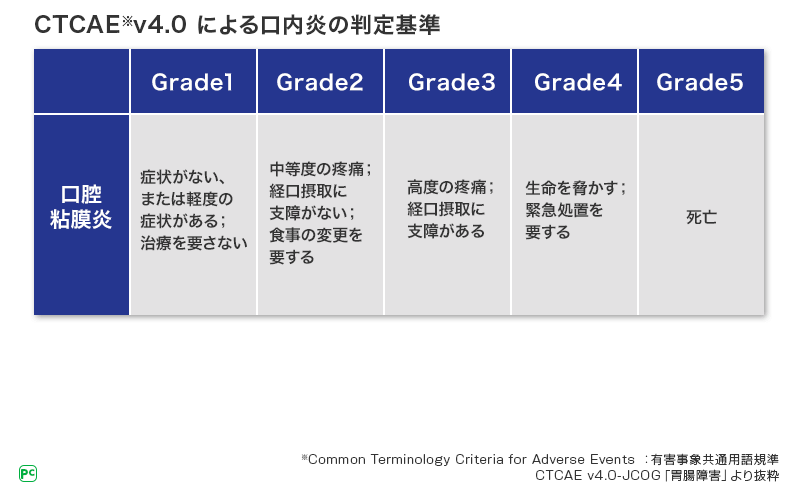 表1 口内炎の評価法