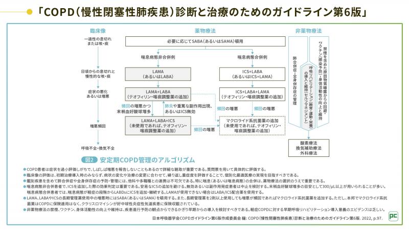 安定期の管理―安定期COPD管理のアルゴリズムー