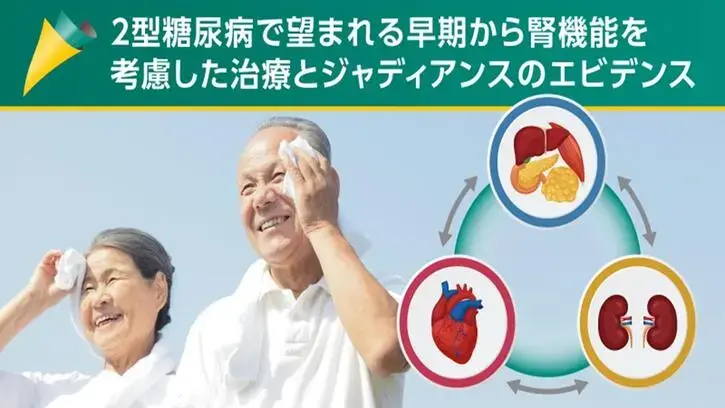 2型糖尿病で望まれる早期から腎機能を考慮した治療とジャディアンスのエビデンス